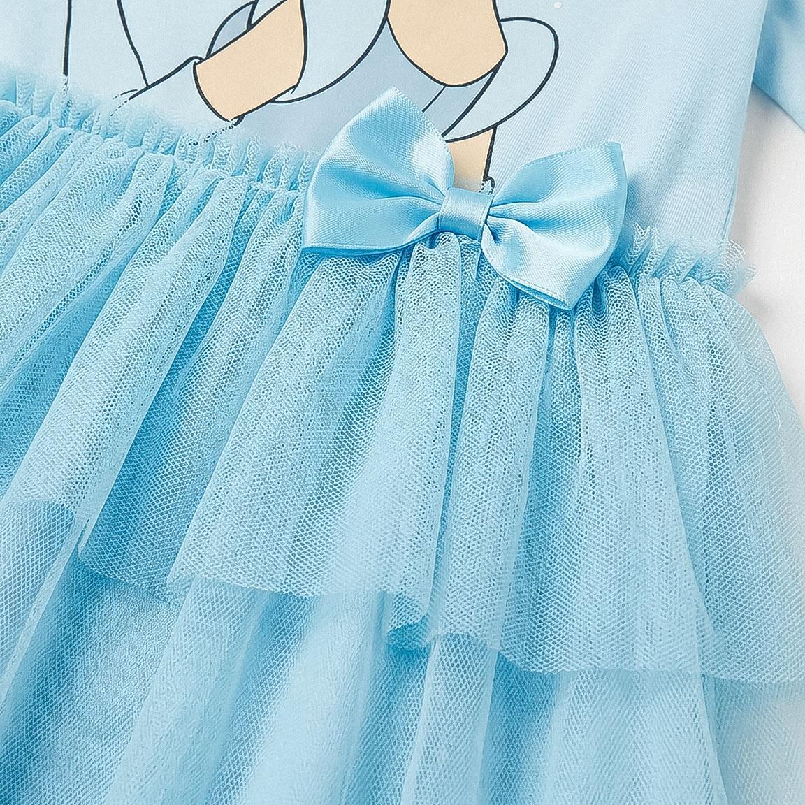 VESTIDO SINGLE JERSEY FANTASIA PRINCESS CENICIENTA