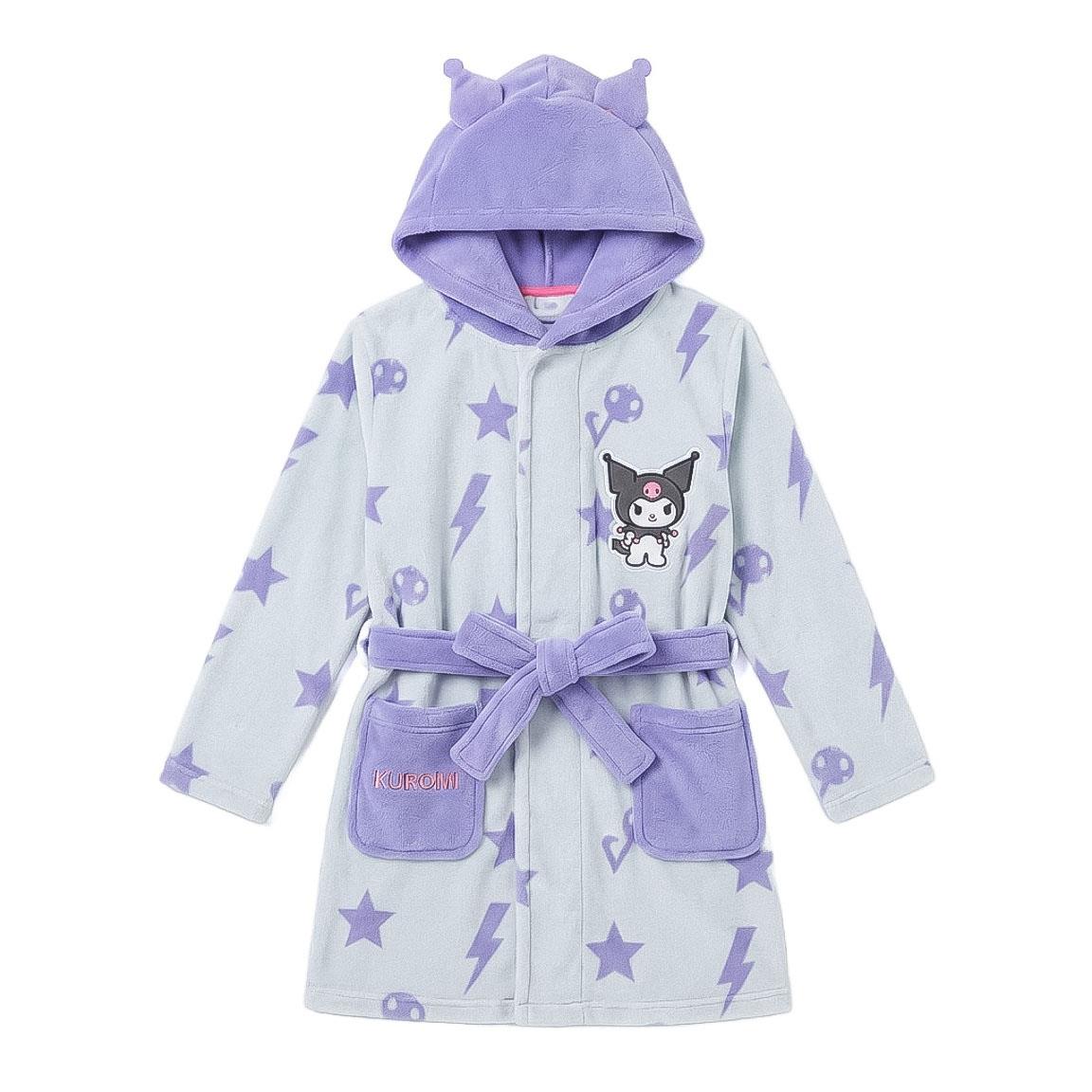 BATIN CORAL FLEECE APLICACIONES HELLO KITTY KUROMI