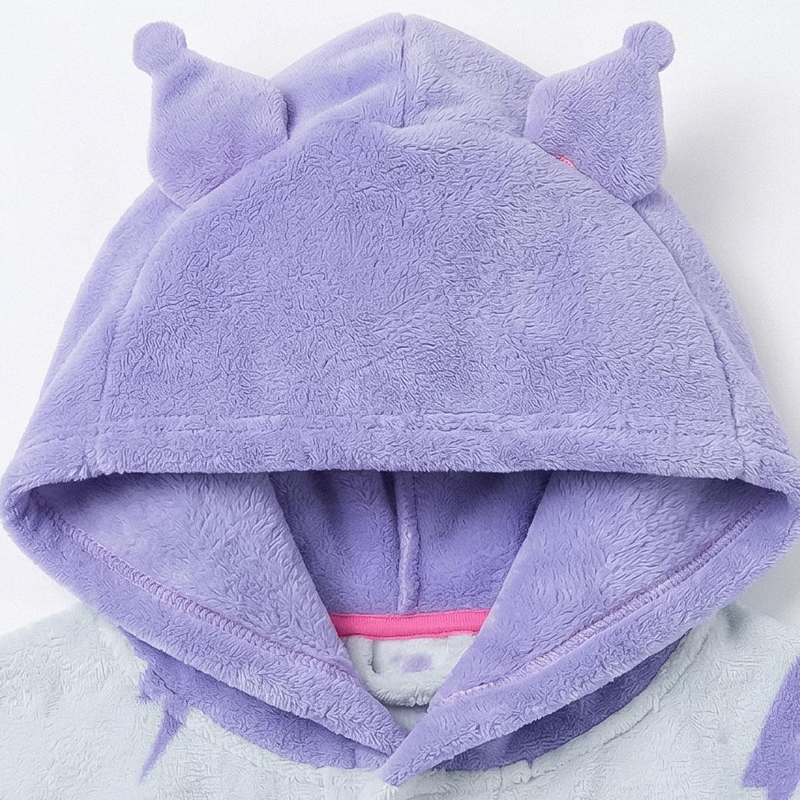 BATIN CORAL FLEECE APLICACIONES HELLO KITTY KUROMI
