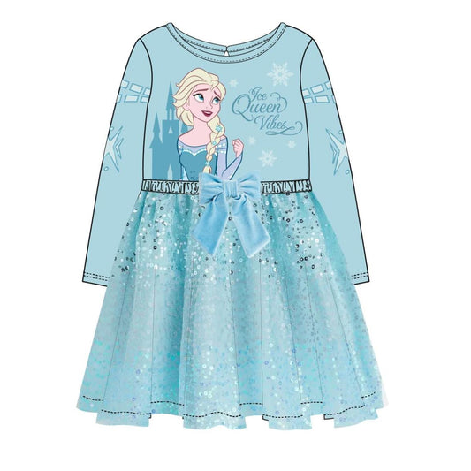 VESTIDO SINGLE JERSEY FANTASIA FROZEN