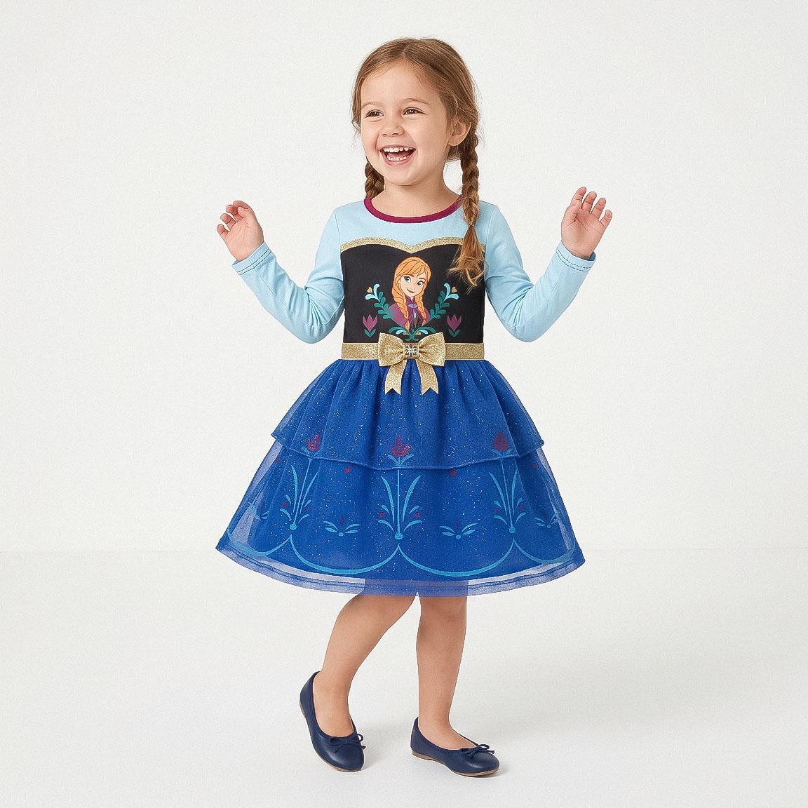 VESTIDO SINGLE JERSEY FANTASIA FROZEN