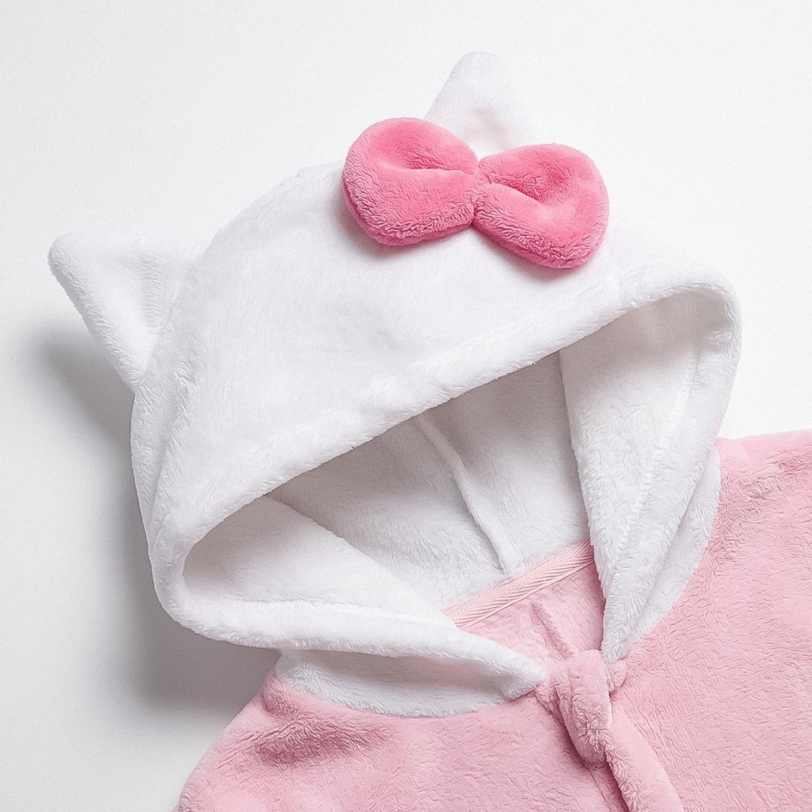PIJAMA DORMILON CORAL FLEECE APLICACIONES HELLO KITTY