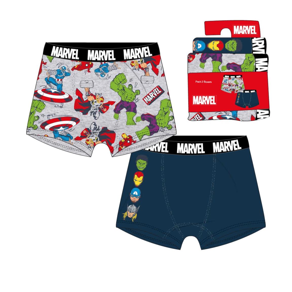 PACK BOXER SINGLE JERSEY 2 PIEZAS MARVEL
