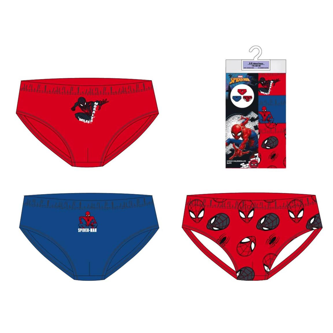 PACK CALZONCILLOS SINGLE JERSEY 3 PIEZAS SPIDERMAN