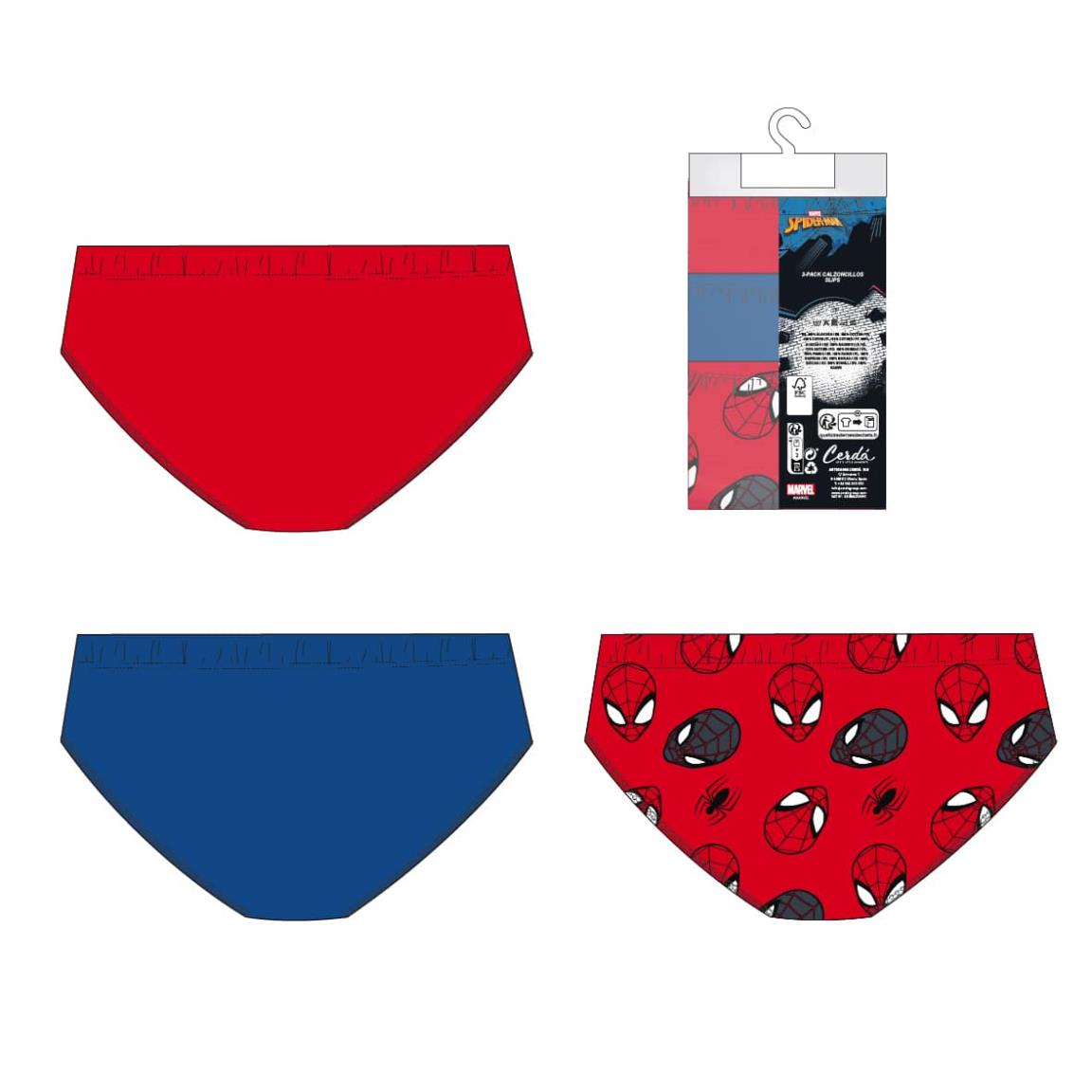 PACK CALZONCILLOS SINGLE JERSEY 3 PIEZAS SPIDERMAN