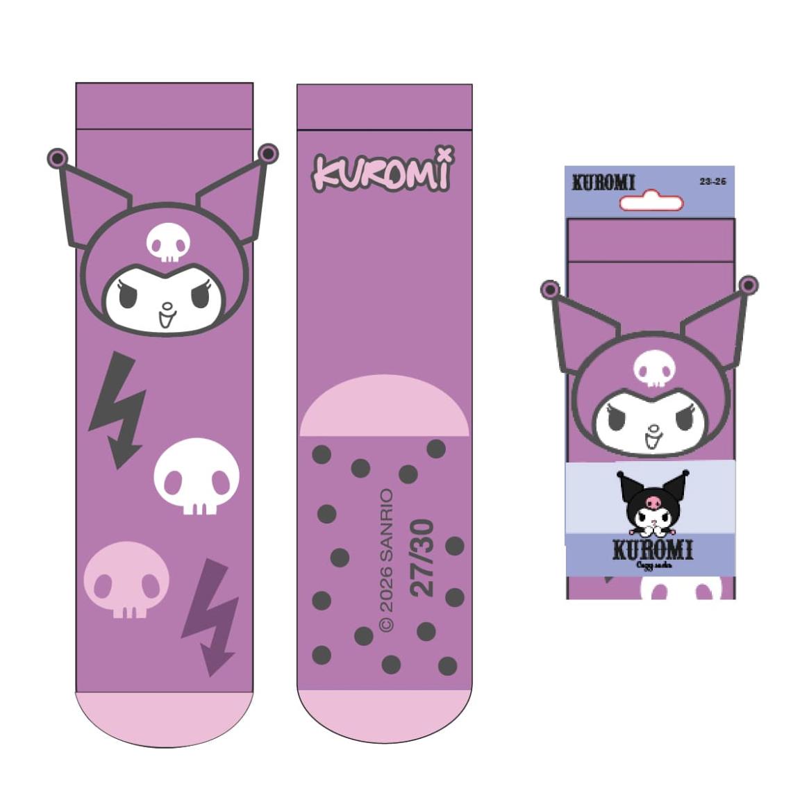 CALCETIN ANTIDESLIZANTE COZY HELLO KITTY KUROMI