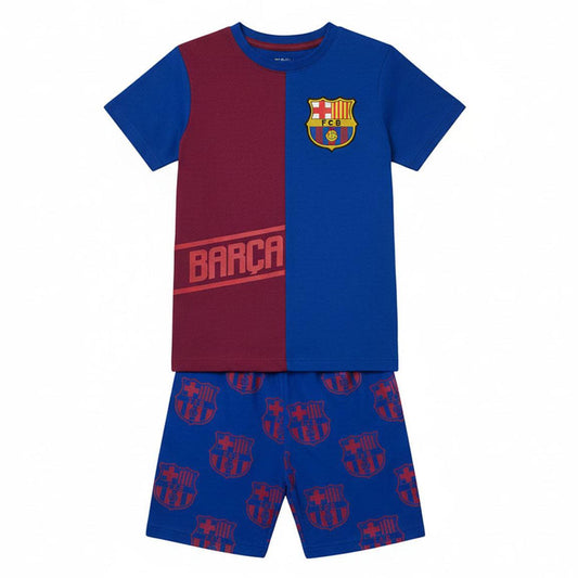 PIJAMA CORTO SINGLE JERSEY FC BARCELONA