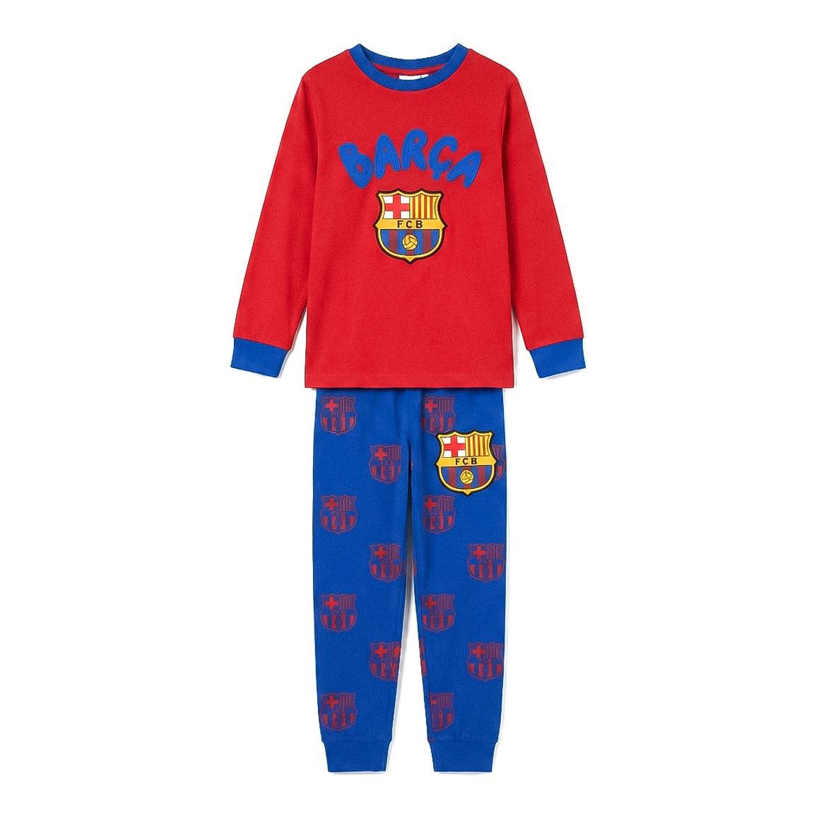 PIJAMA LARGO COZY JERSEY FC BARCELONA