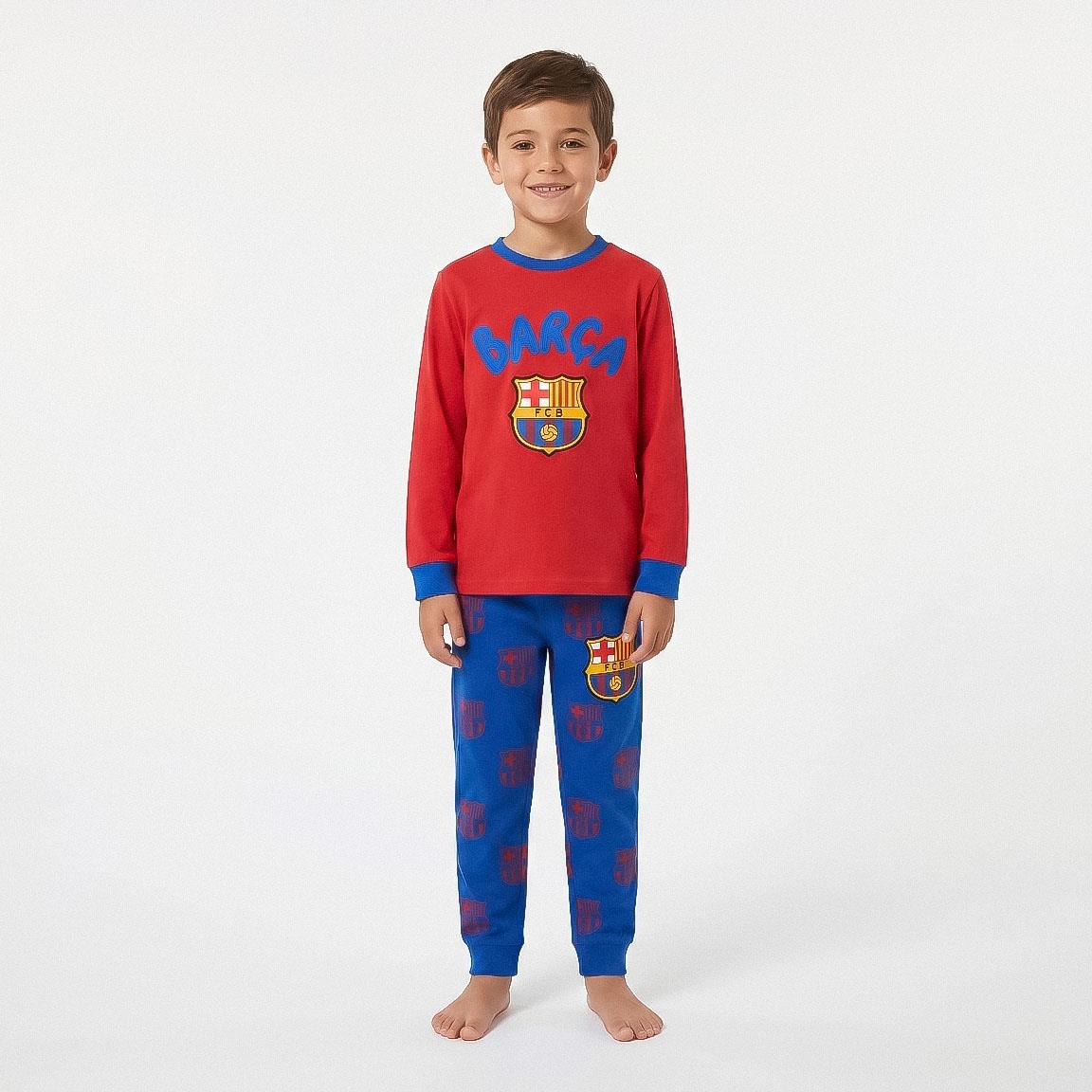 PIJAMA LARGO COZY JERSEY FC BARCELONA
