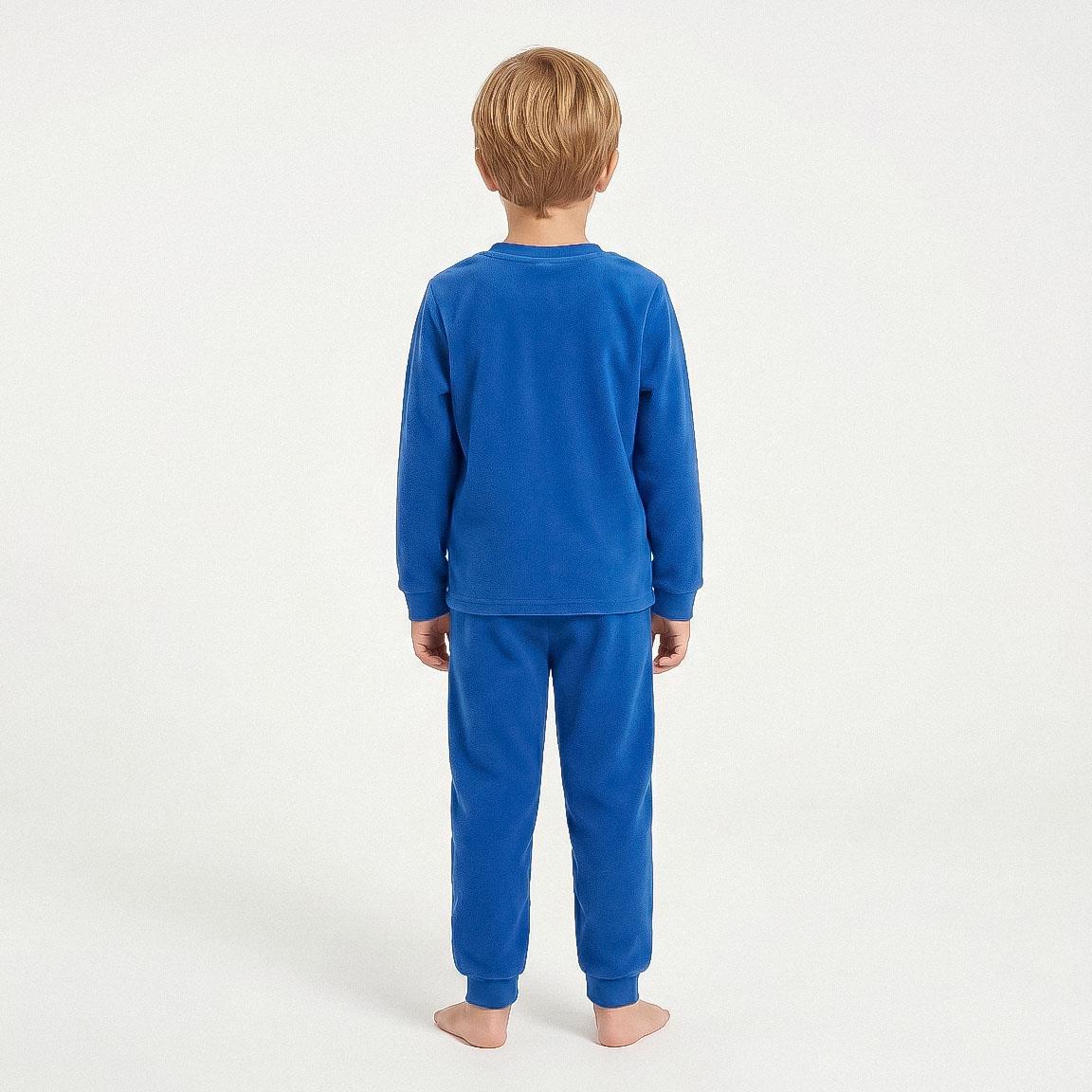 PIJAMA LARGO CORAL FLEECE APLICACIONES FC BARCELONA