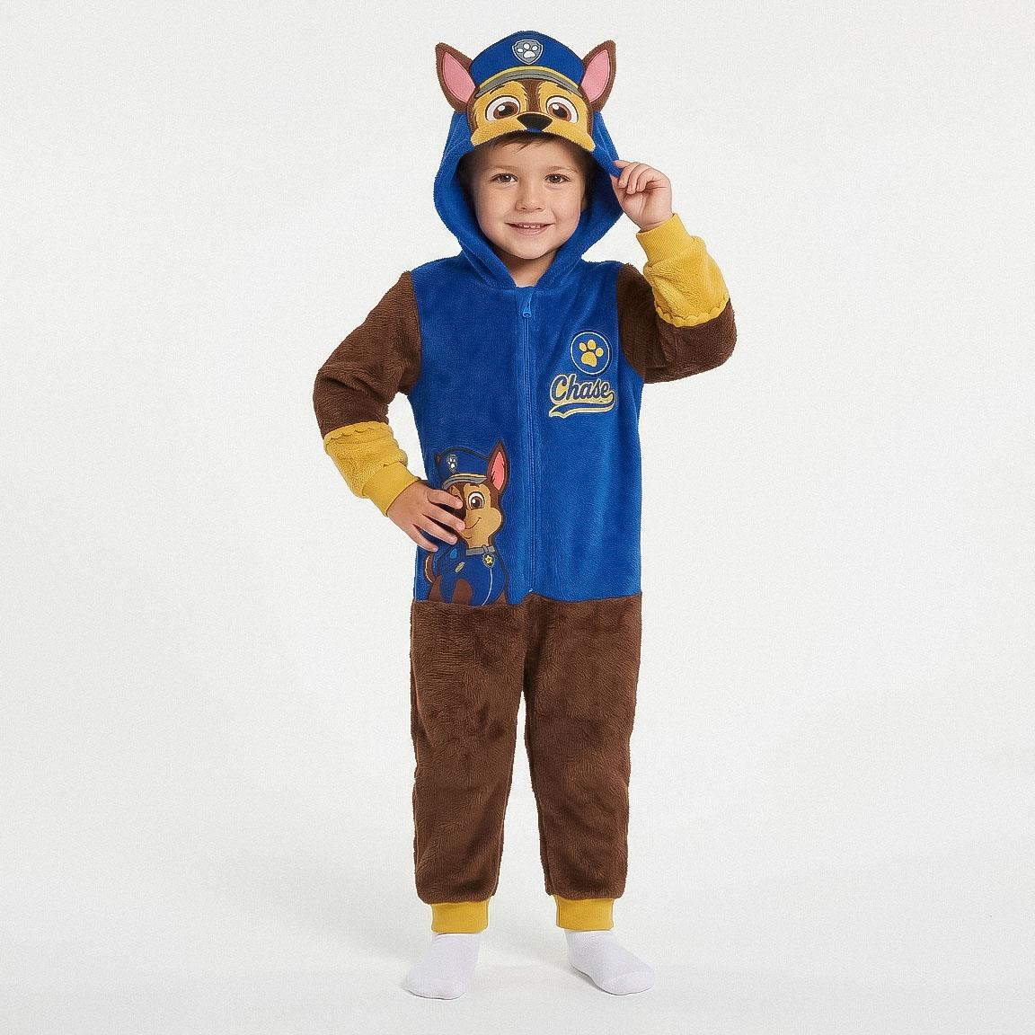 PIJAMA DORMILON CORAL FLEECE APLICACIONES PAW PATROL