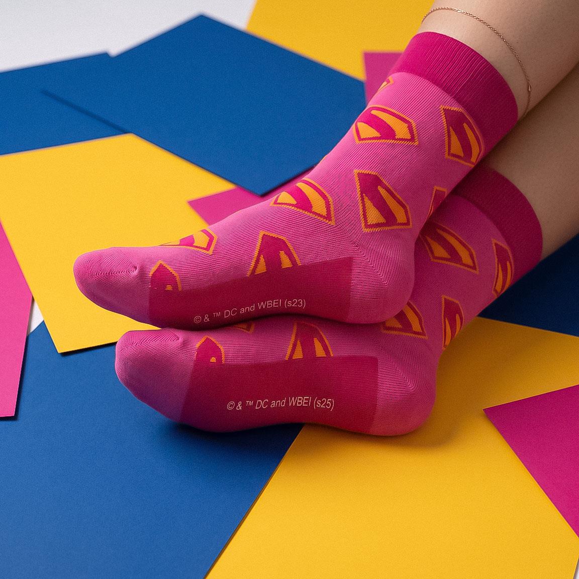 CALCETINES SUPERMAN SUPERGIRL