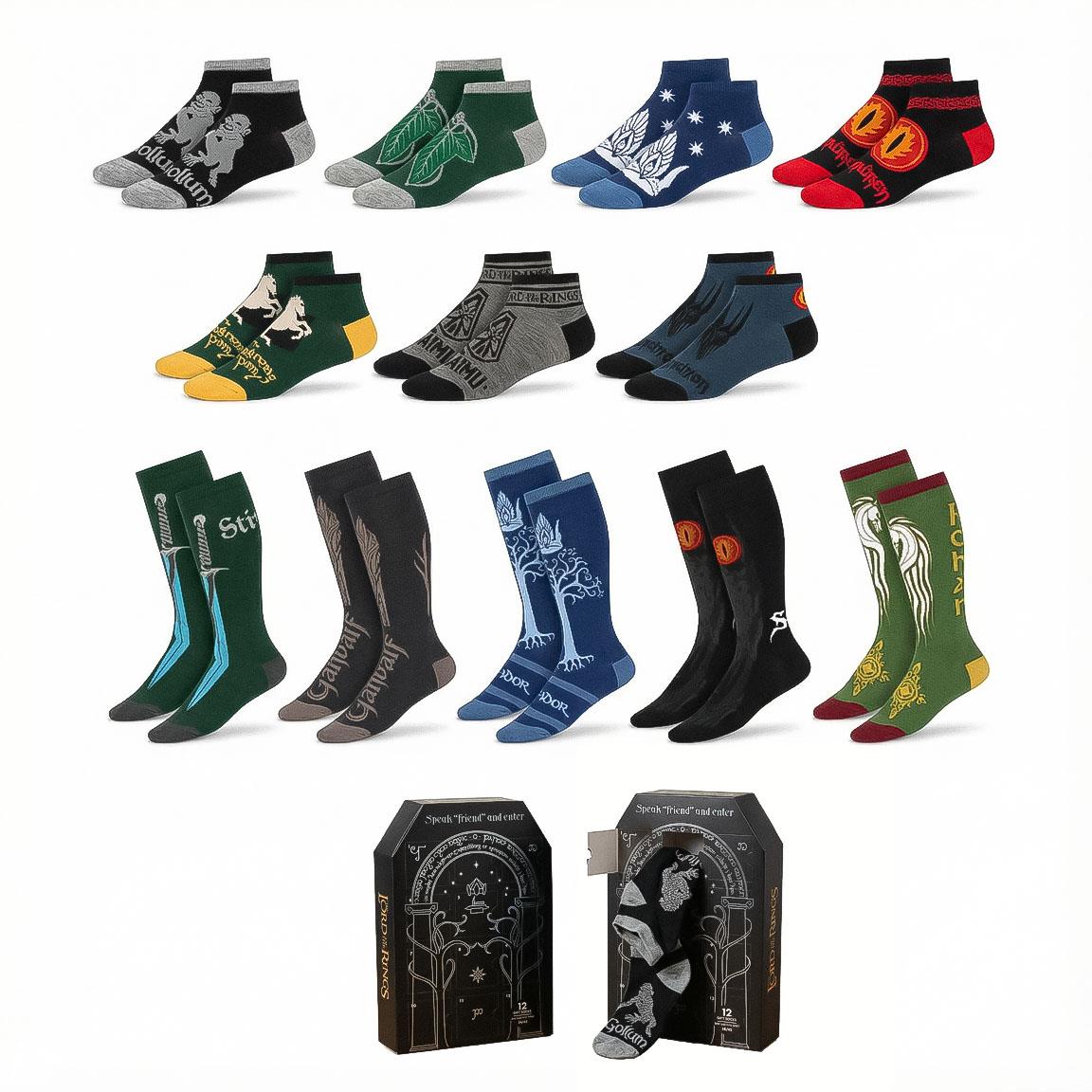 PACK CALCETINES 12 PIEZAS THE LORD OF THE RINGS