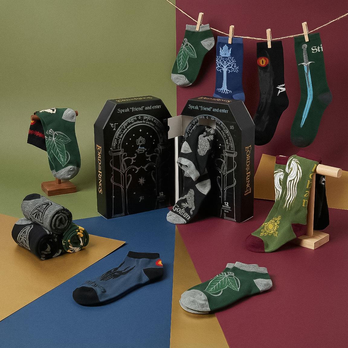 PACK CALCETINES 12 PIEZAS THE LORD OF THE RINGS