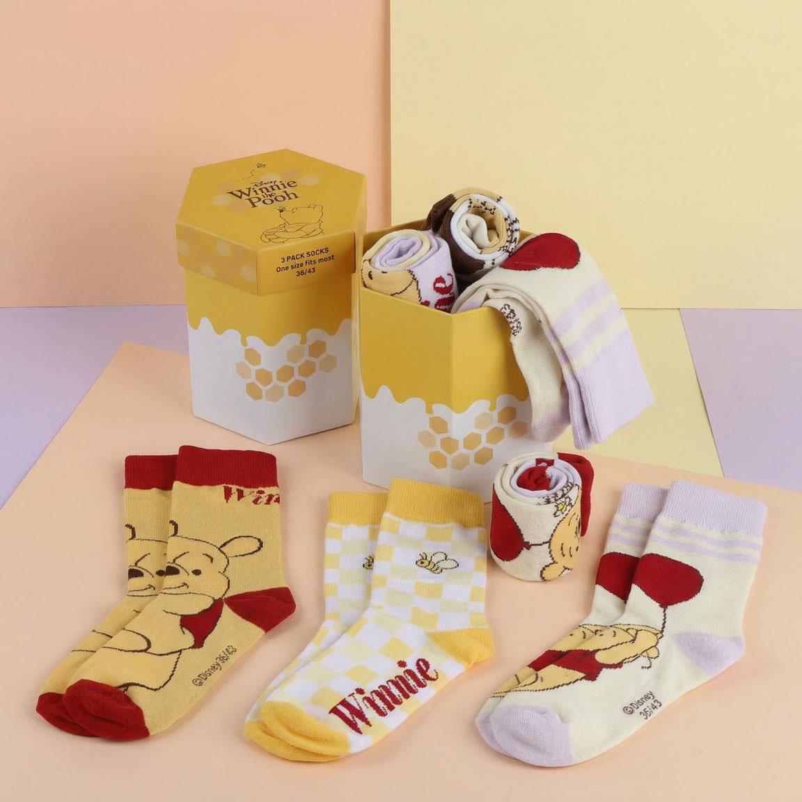 PACK CALCETINES 3 PIEZAS DISNEY WINNIE THE POOH