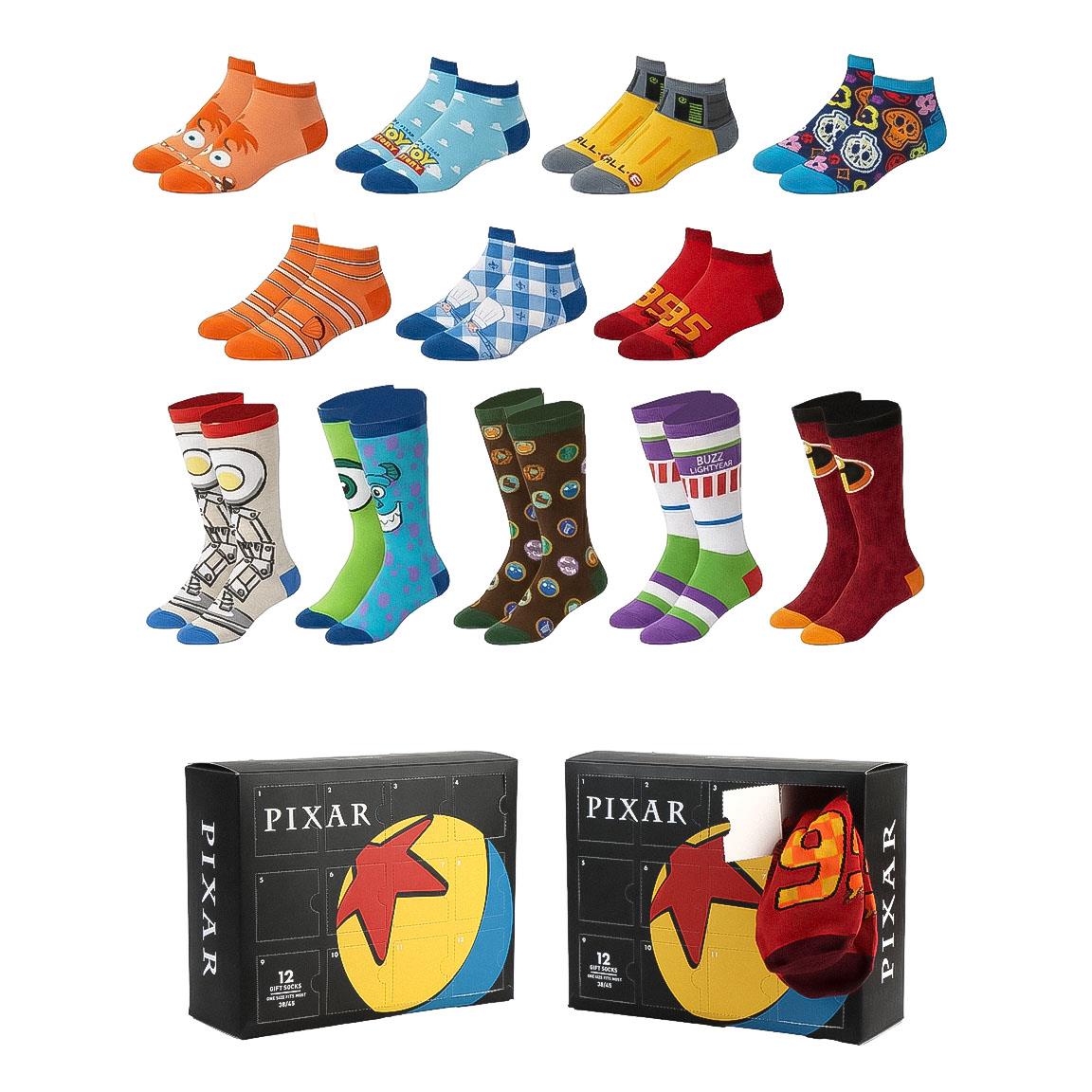 PACK CALCETINES 12 PIEZAS PIXAR