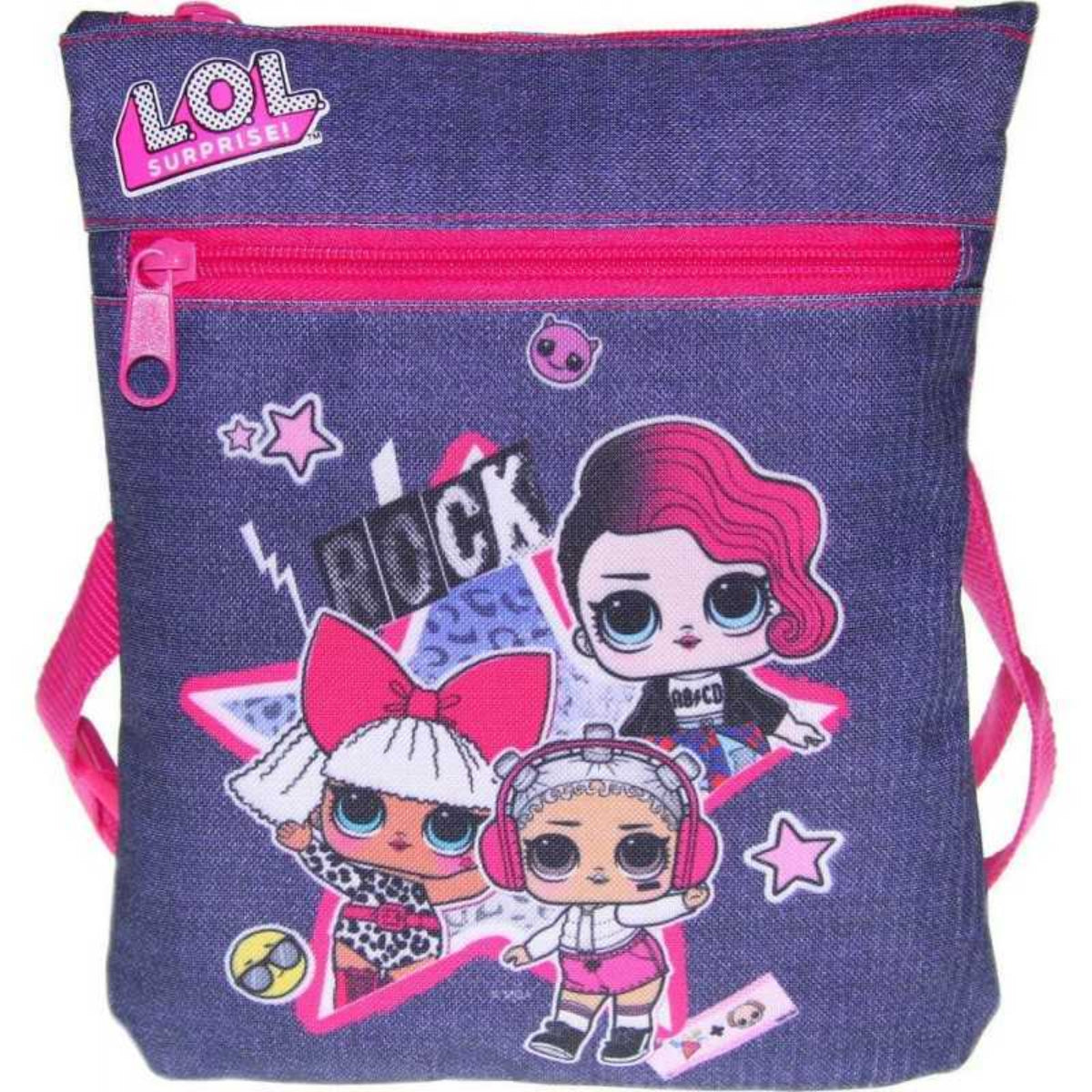 BOLSITO SOLAPA FASHION LOL SURPRISE JEAN