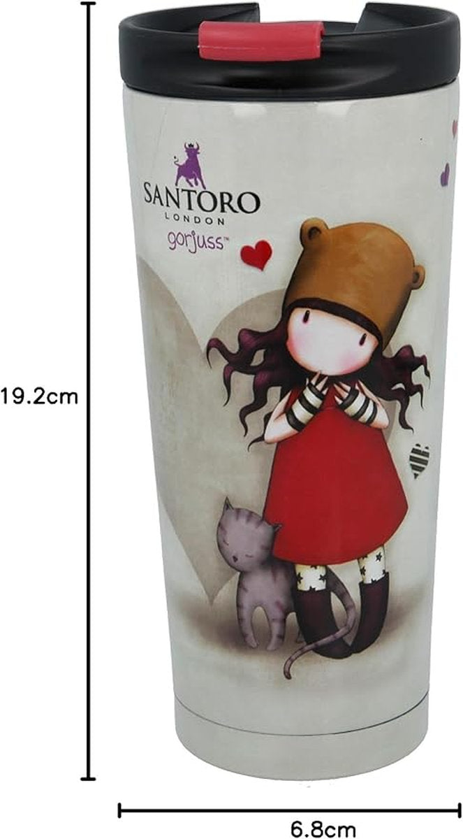 VASO TERMO CAFE ACERO INOXIDABLE  425 ML GORJUSS