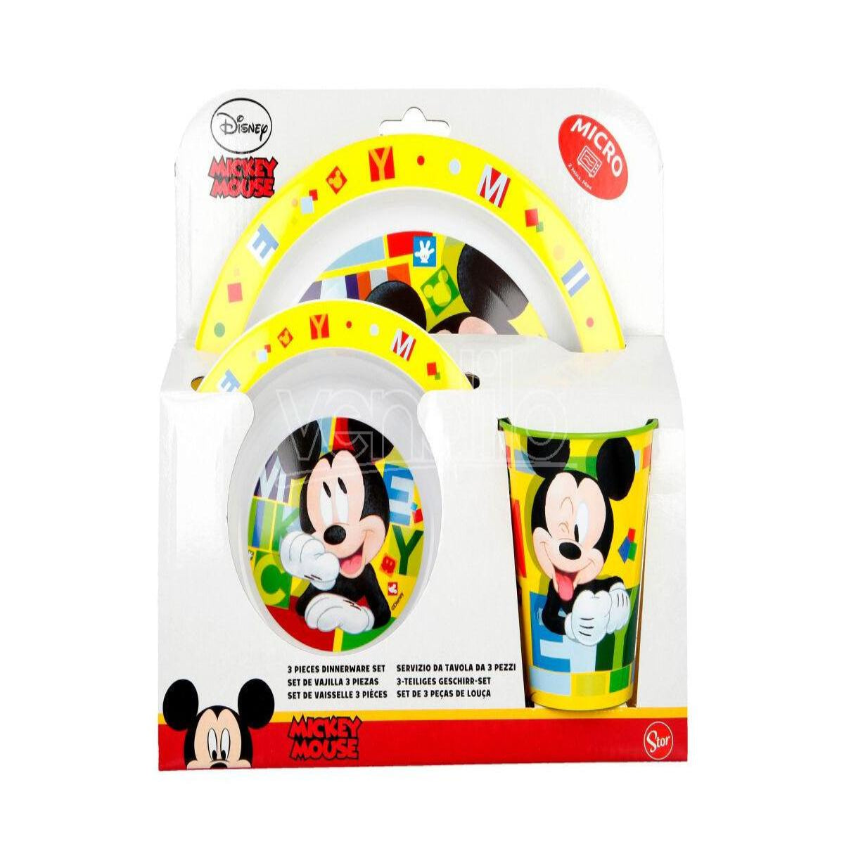 MICRO 3 PCS SET, MICKEY WATERCOLORS