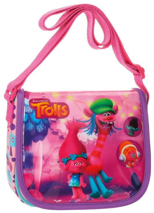 BOLSO BANDOLERA CON SOLAPA TROLLS FRIENDS