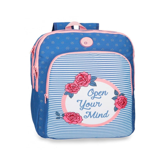 MOCHILA ADAPTABLE 42CM 2 COMPARTIMENTOS ROSE