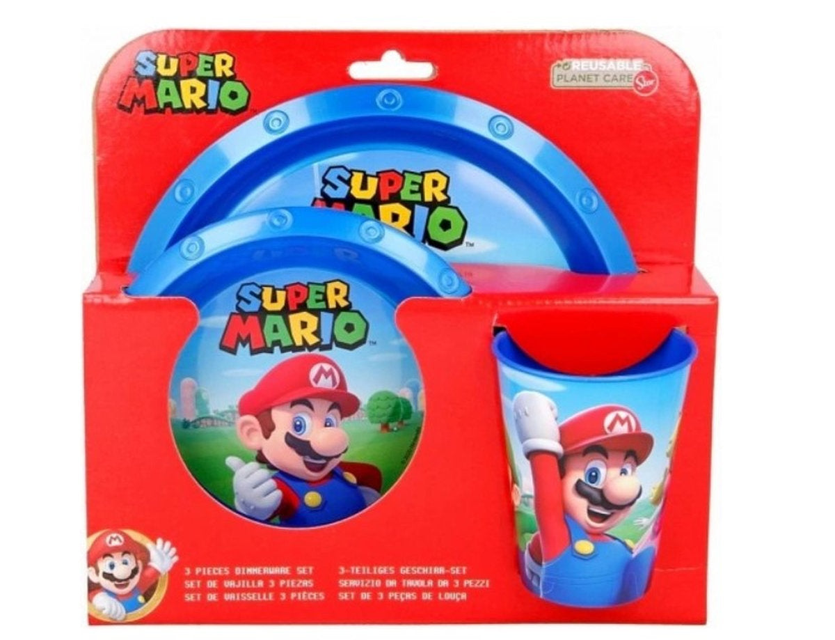 SET EASY 3 PIEZAS  SUPER MARIO