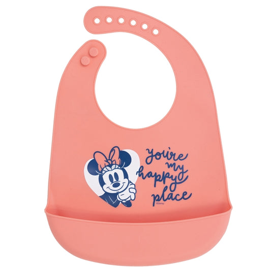 BABERO DE SILICONA MINNIE MOUSE HEART FULL - Imagen 1
