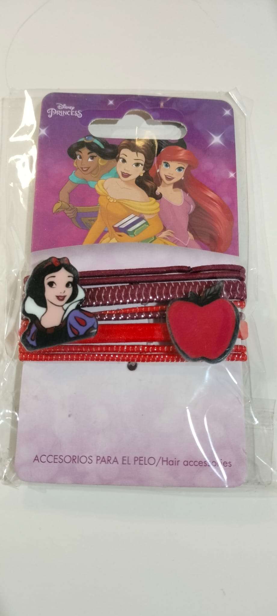 ACCESORIOS PELO ELASTICO 8 PIEZAS PRINCESAS