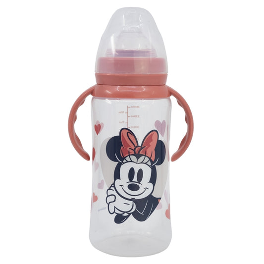 BIBERON CUELLO ANCHO 360 ML TETINA SILICONA 3 POSICIONES CON ASAS MINNIE MOUSE HEART FULL - Imagen 1