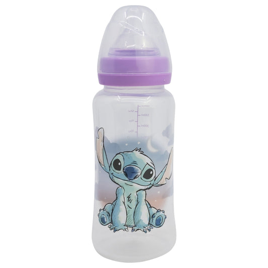 BIBERON CUELLO ANCHO 360 ML TETINA SILICONA 3 POSICIONES STITCH CUDDLE ME - Imagen 1