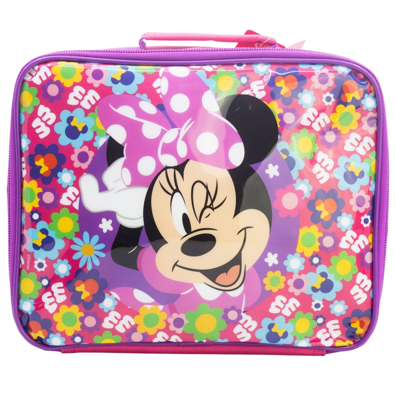 BOLSA MERIENDA AISLANTE RECTANGULAR MINNIE BOLD FLORALS - Imagen 1