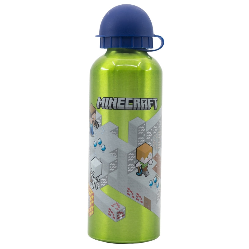 BOTELLA ALUMINIO ALTA 530 ML MINECRAFT ISOMETRIC - Imagen 1