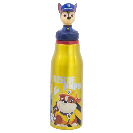 BOTELLA ALUMINIO CON FIGURITA 3D 690 ML PAW PATROL BOY RESCUE PUPS - Imagen 1