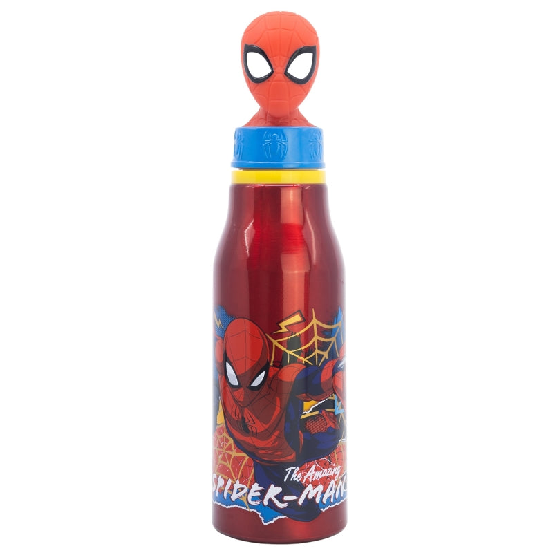 BOTELLA ALUMINIO CON FIGURITA 3D 690 ML SPIDERMAN MOVING TARGET - Imagen 1
