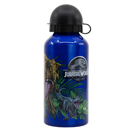 BOTELLA ALUMINIO PEQUEÑA 400 ML JURASSIC WORLD FRANCHISE THENT - Imagen 1