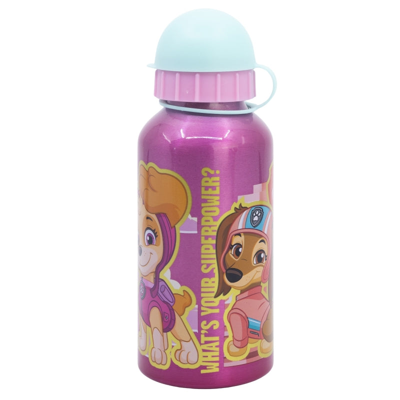 BOTELLA ALUMINIO PEQUEÑA 400 ML PAW PATROL GIRL SUPERPOWERS - Imagen 1