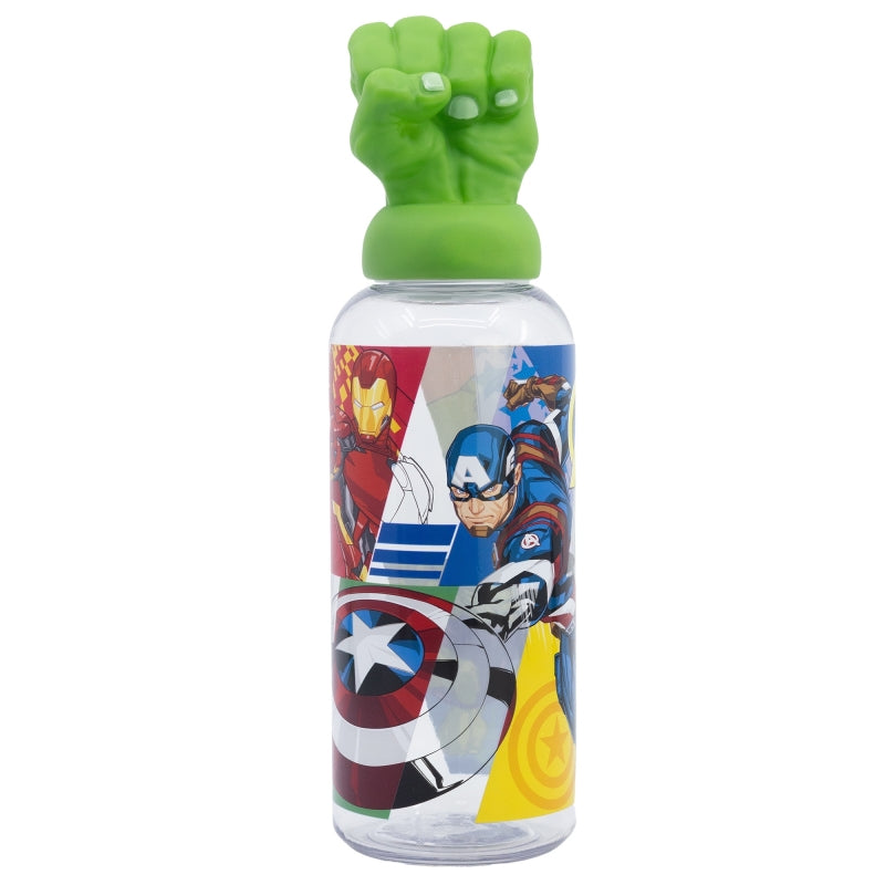BOTELLA FIGURITA 3D 560 ML AVENGERS SEVEN WONDERS HULK - Imagen 1