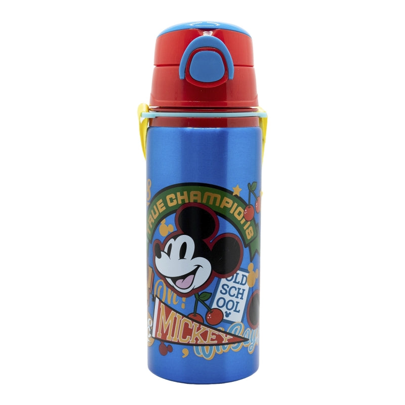 BOTELLA POP UP DE ALUMINIO CON CORREA 730 ML MICKEY TRUE CHAMPIONS - Imagen 1