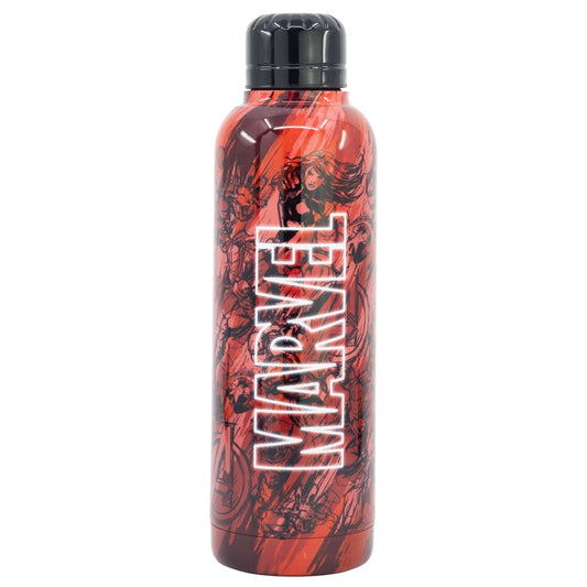 BOTELLA TERMO ACERO INOXIDABLE 515 ML MARVEL PATTERN - Imagen 1