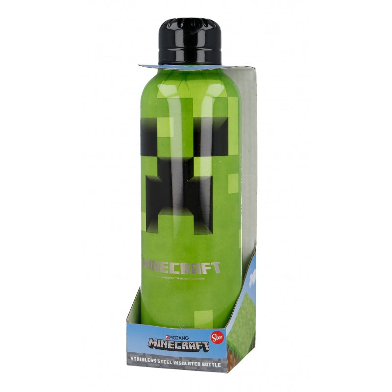 BOTELLA TERMO ACERO INOXIDABLE 515 ML MINECRAFT - Imagen 1