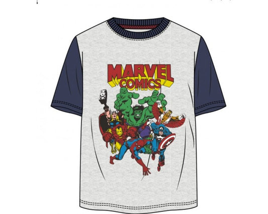 PACK 6 CAMISETAS MARVEL ADULTO T-S,M,L,XL