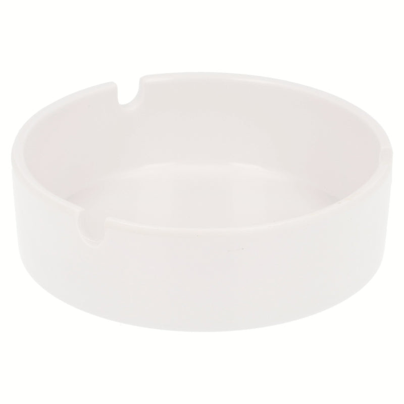 CENICERO MELAMINA REDONDO BLANCO (105X33 MM.) - Imagen 1
