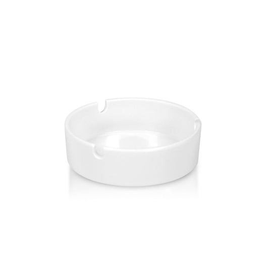CENICERO MELAMINA REDONDO BLANCO (105X33 MM.)