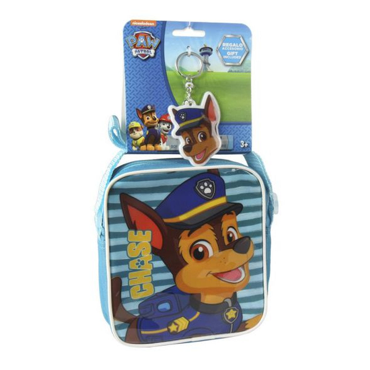 BANDOLERA AJUSTABLE CON LLAVERO PAW PATROL