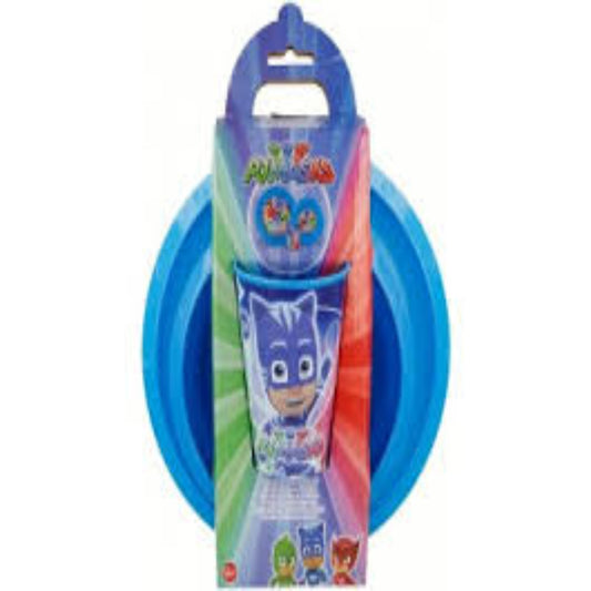 STOR SET EASY 3 PCS (PLATE, BOWL AND GLASS) PJMASKS
