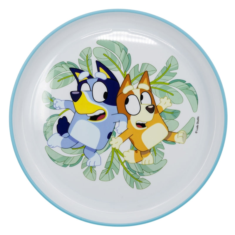 PLATO ANTIDESLIZANTE PREMIUM BICOLOR BLUEY - Imagen 1
