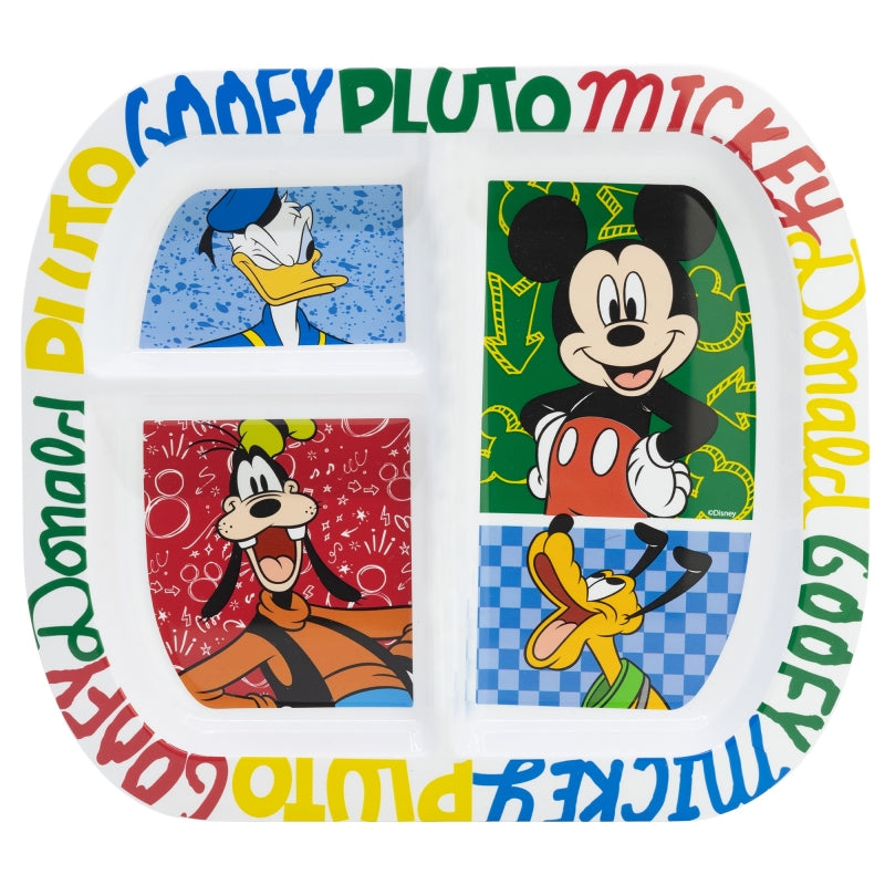 PLATO DIVIDIDO RECTANGULAR ST MICKEY HAS FUN - Imagen 1