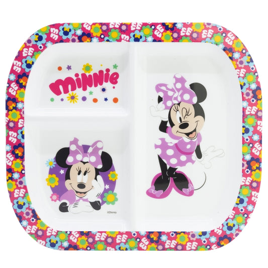 PLATO DIVIDIDO RECTANGULAR ST MINNIE BOLD FLORALS - Imagen 1