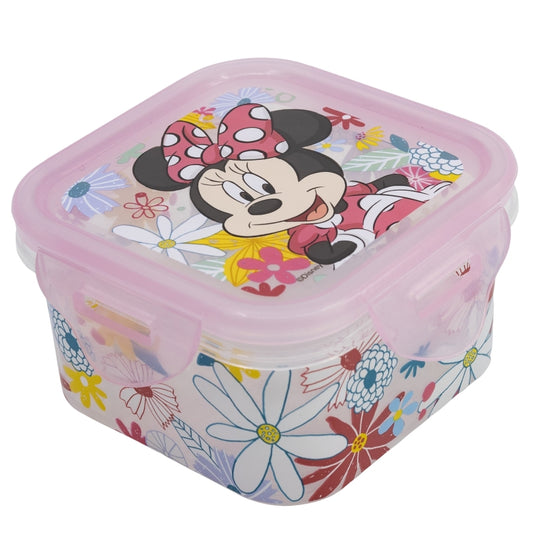 RECIPIENTE CUADRADO 290 ML MINNIE MOUSE SPRING LOOK - Imagen 1