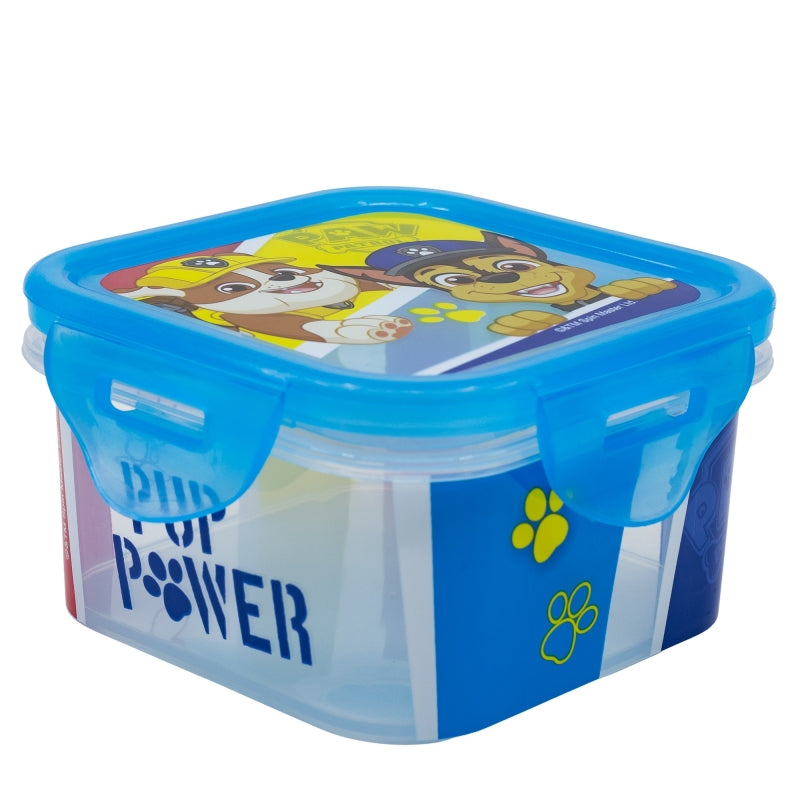 RECIPIENTE CUADRADO 290 ML PAW PATROL PUP POWER - Imagen 1